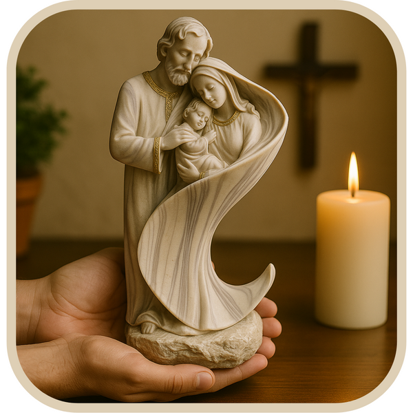 Imagem Sagrada Família Curval - Decoração com Fé®