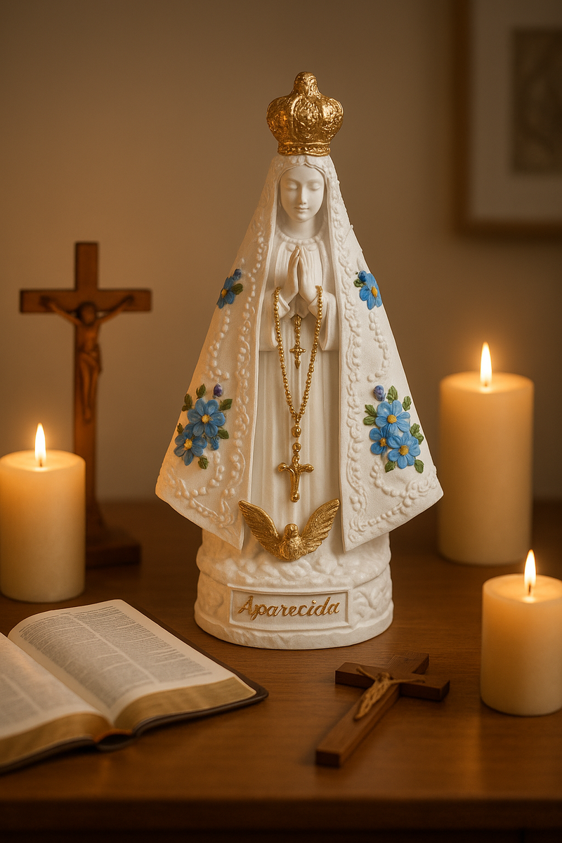 Imagem Nossa Senhora Aparecida - Decoração com Fé®