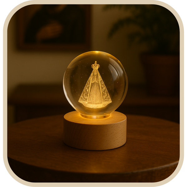 Luminária Nossa Senhora Aparecida - Fé que Ilumina®