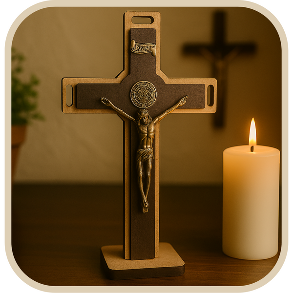 Crucifixo de Madeira Moderno®