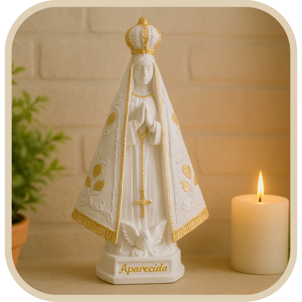 Imagem Nossa Senhora Aparecida - Decoração com Fé®